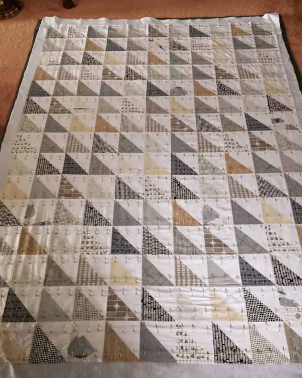Custom Half-Square Triangle Quilt - Image 4